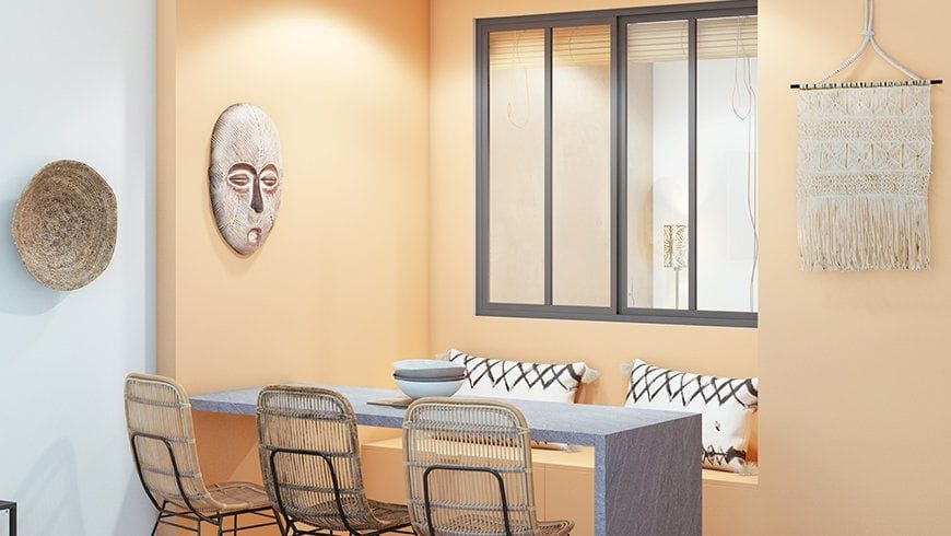 Un salon avec chambre