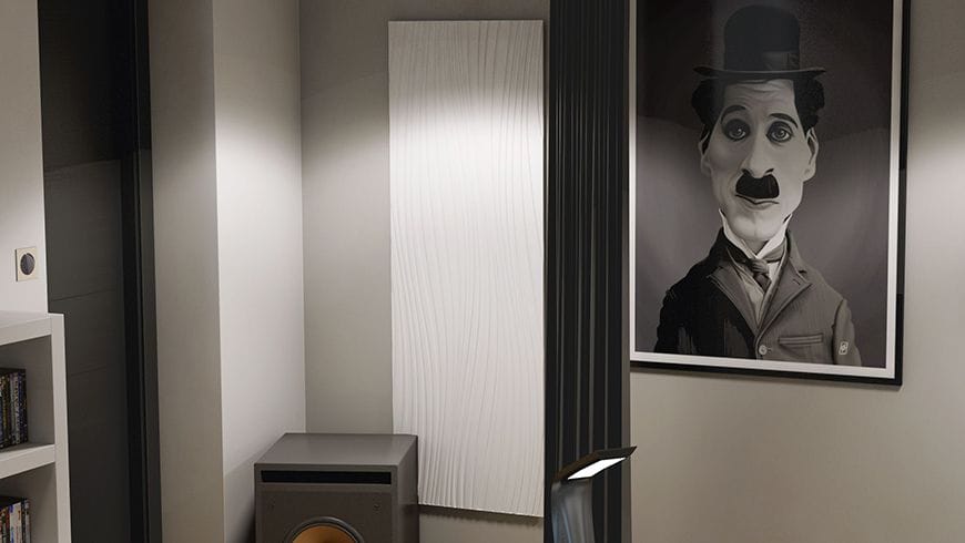 Un salon design home cinéma