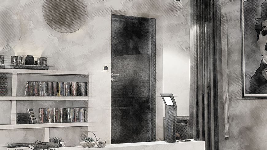 Un salon design home cinéma