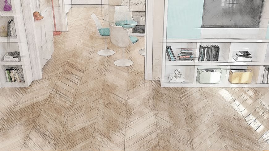 Un salon salle à manger