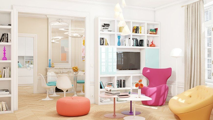 Un salon salle à manger