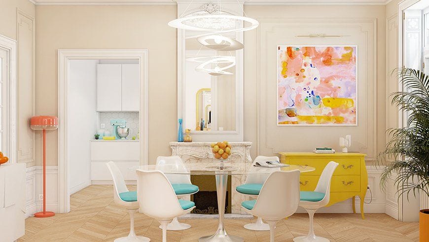 Un salon salle à manger