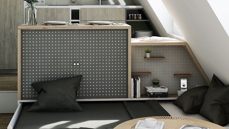 Un aménagement chambre de bonne