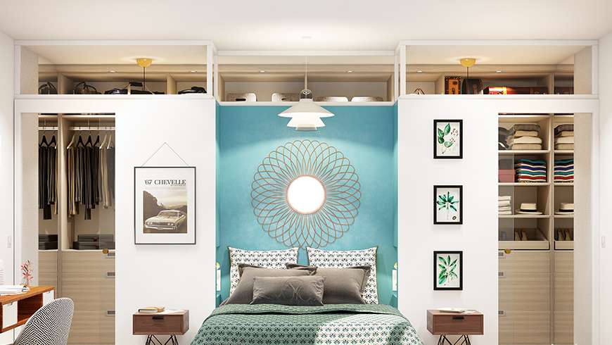 Une chambre dressing