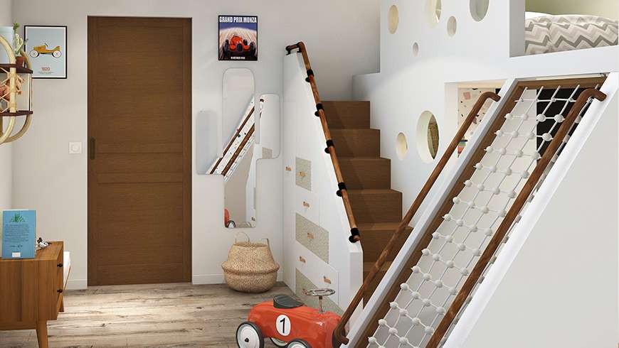 Une chambre enfant vintage