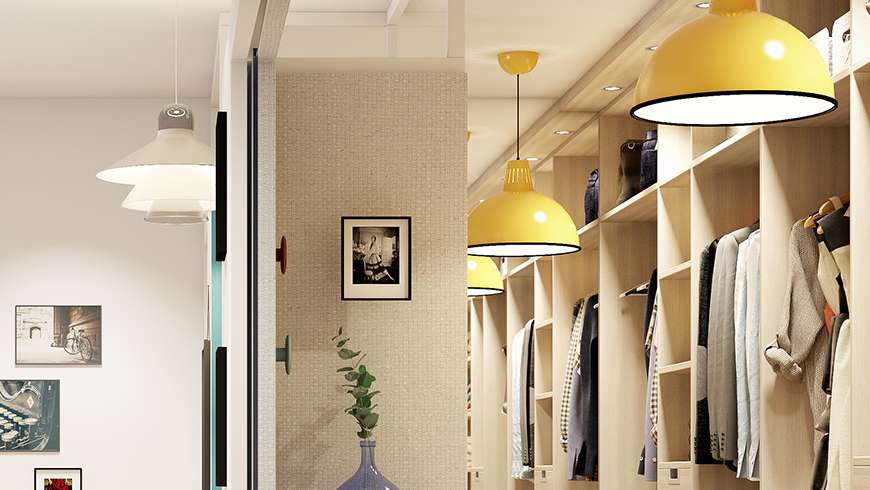 Une chambre dressing