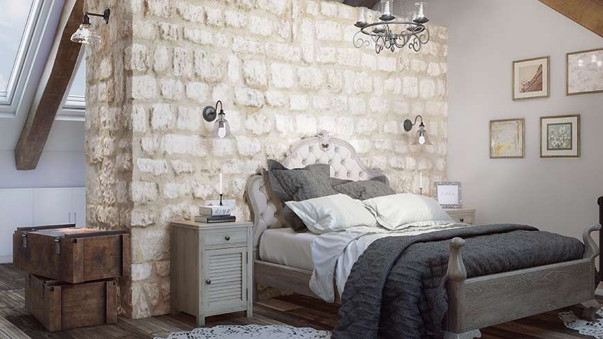Une chambre parentale campagne chic