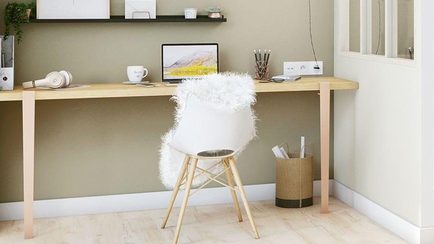 Une chambre scandinave sous les toits