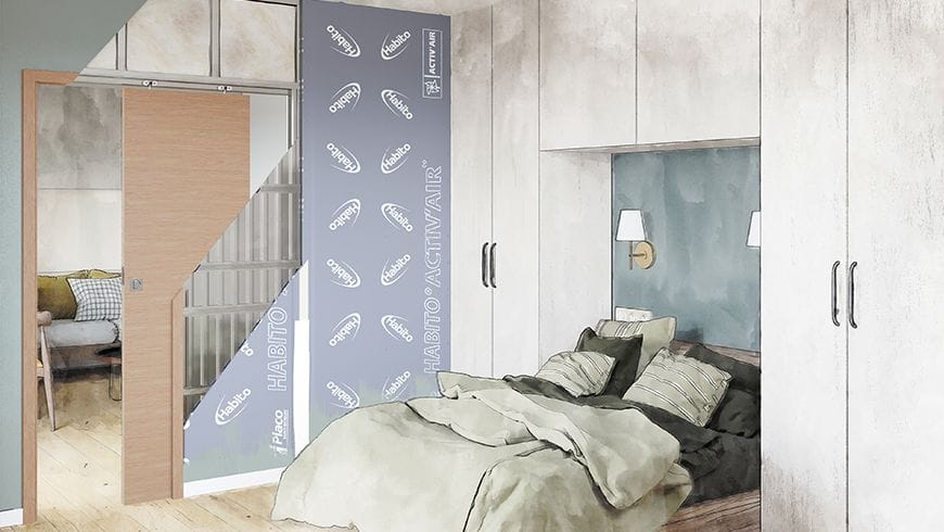 Agencement appartement 45 m², vue après