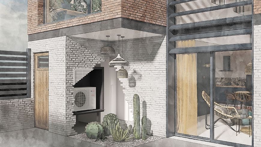 Agrandissement de maison, vue après