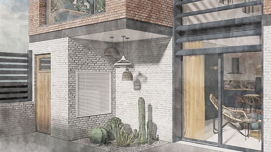 Agrandissement de maison, vue avant