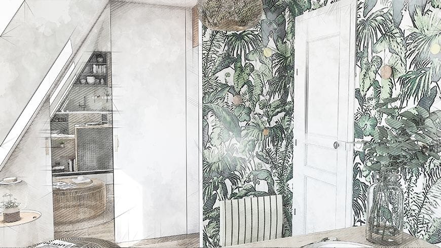 Un aménagement chambre de bonne