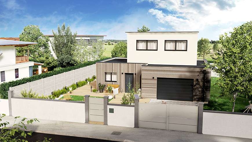 Création de clôture et aménagement extérieur, vue après