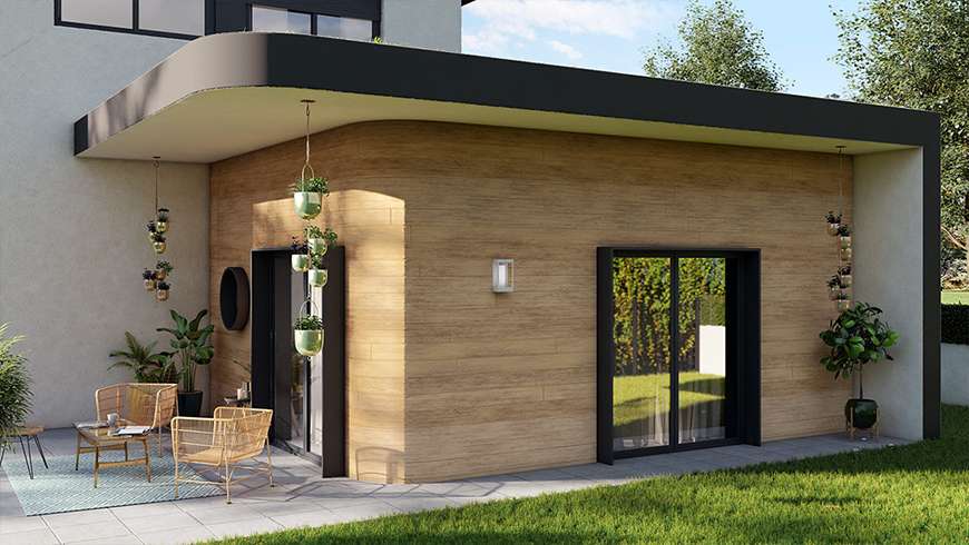 Une extension de 25 m²