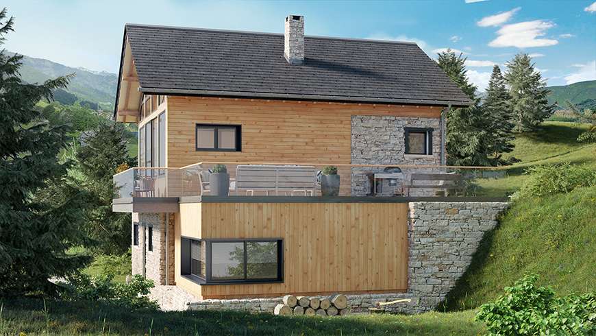 Une extension en bois