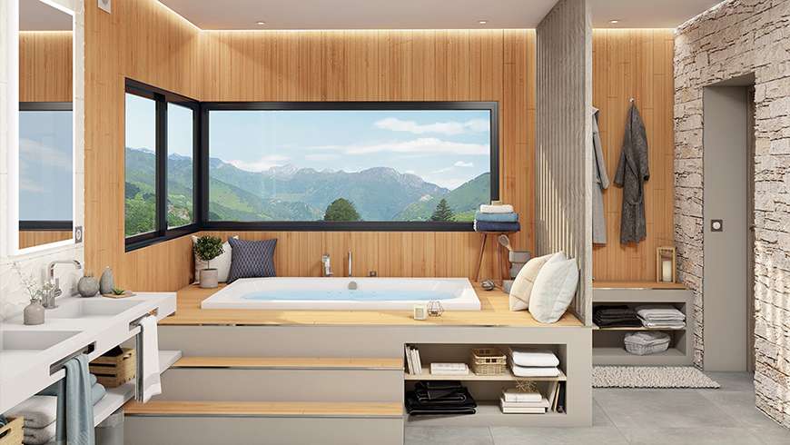 Une extension en bois