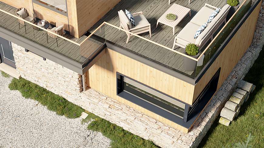 Une extension en bois