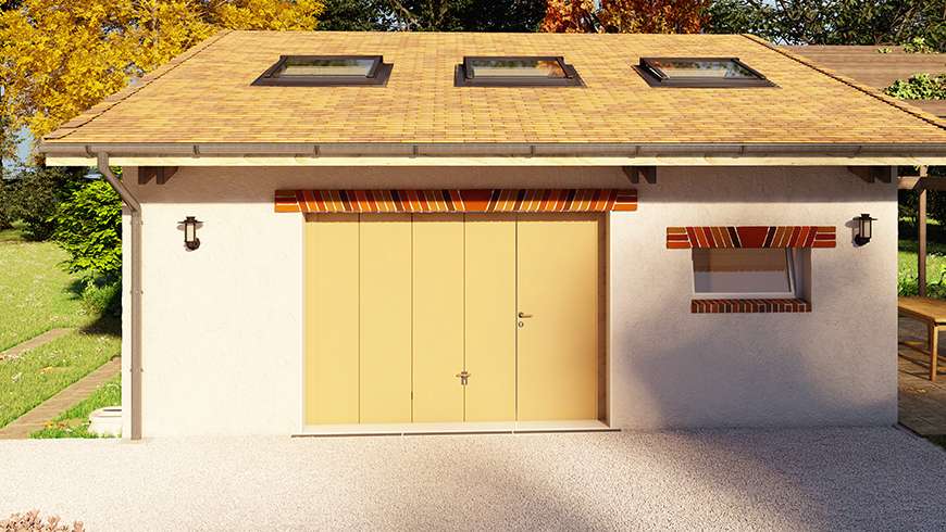 Un garage à la campagne