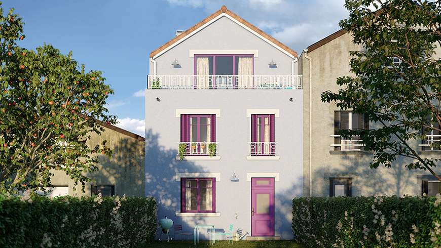 Une surélévation de maison