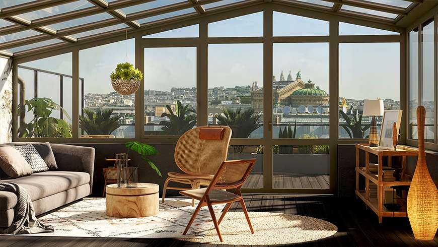 Toit terrasse et véranda