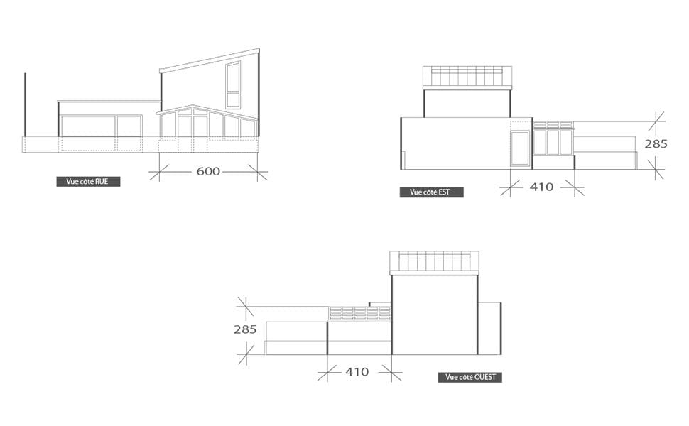 Toit terrasse et véranda, plan