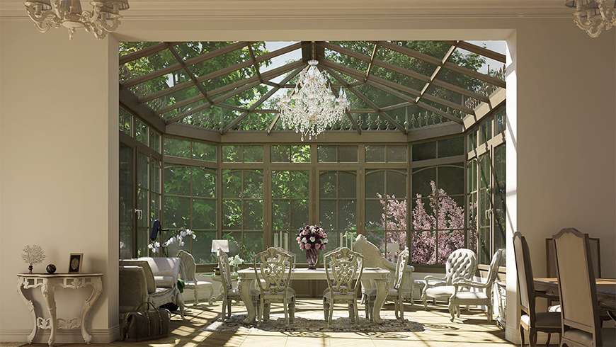 Une véranda victorienne