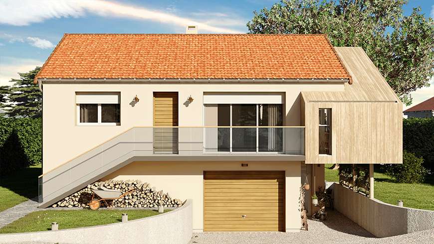 Une extension vitrée