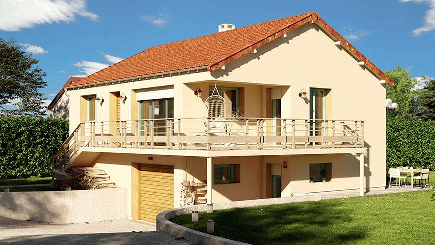 Extension vitrée, vue avant