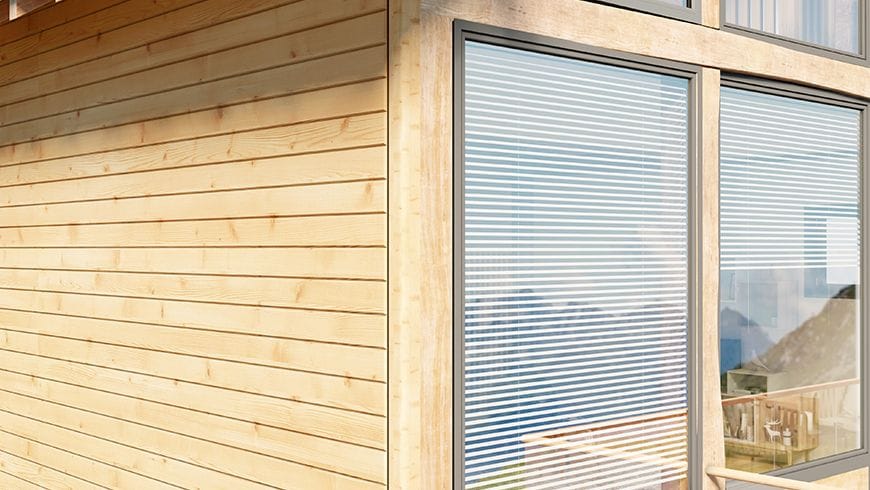 Une façade de chalet alpin