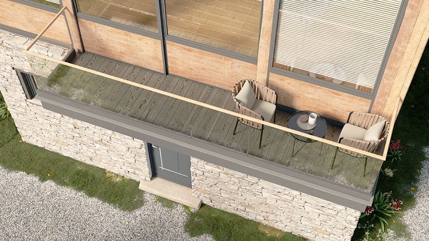 Une façade de chalet alpin