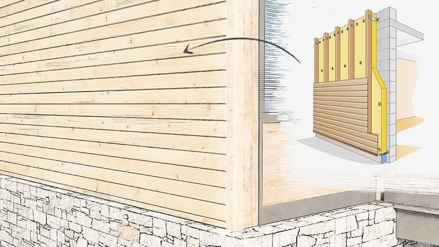 Une façade de chalet alpin