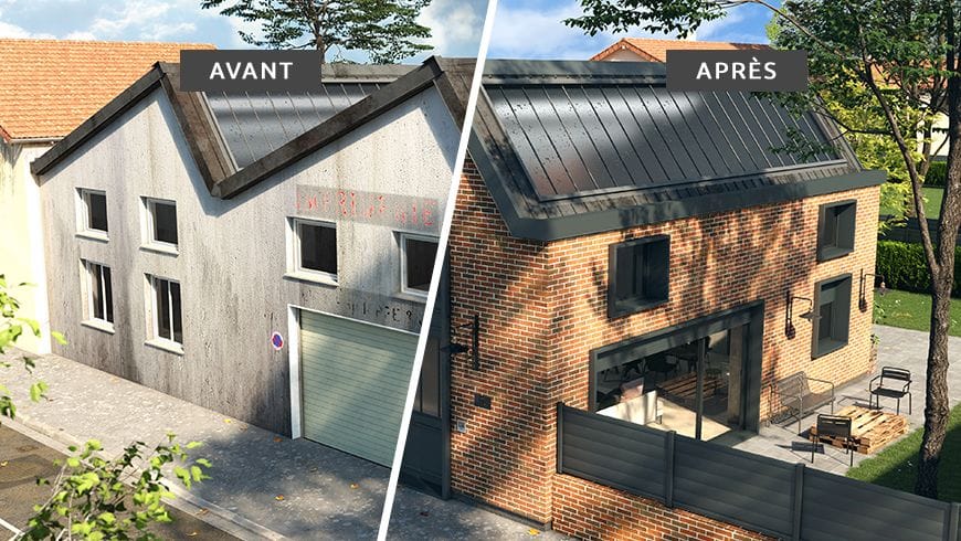 Une façade industrielle