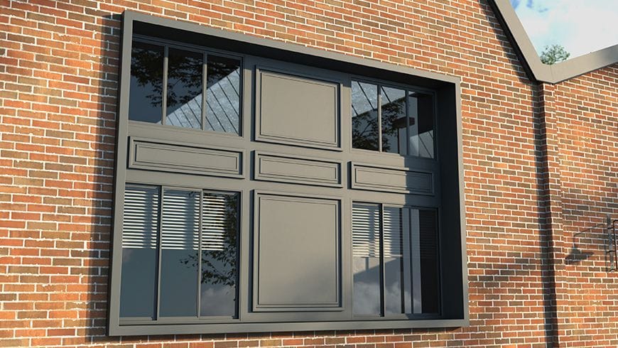 Une façade industrielle