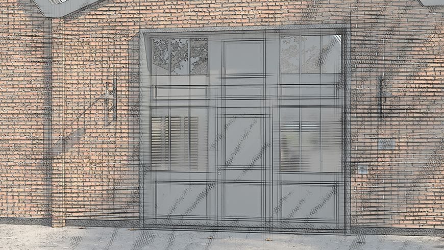 Une façade industrielle