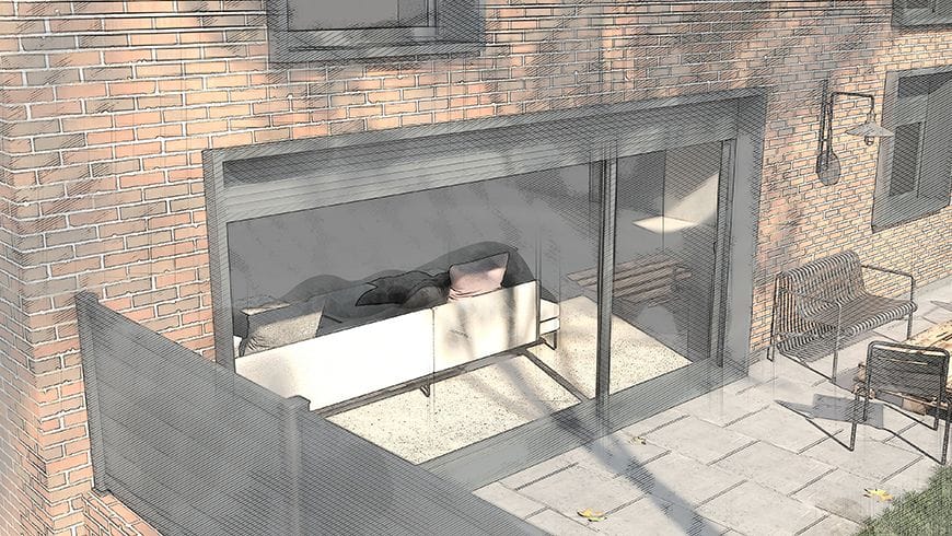 Une façade industrielle