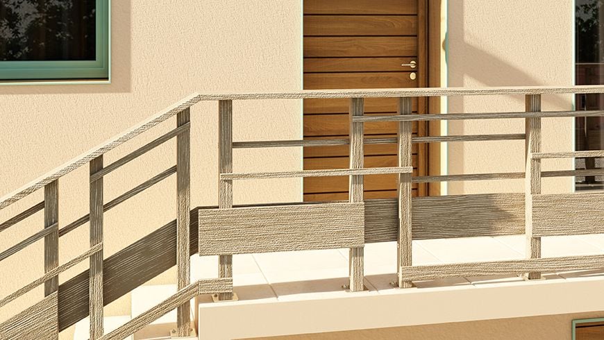 Une façade de maison des années 70