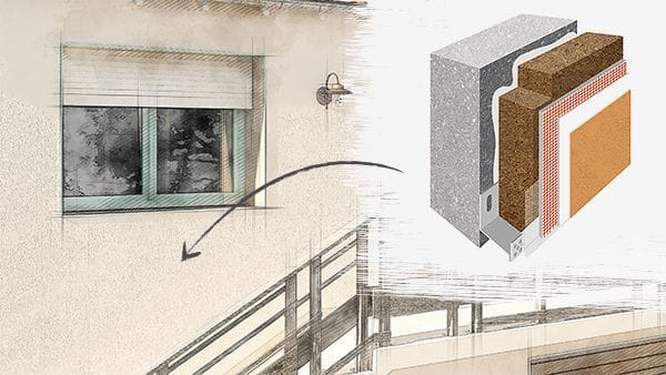 Une façade de maison des années 70