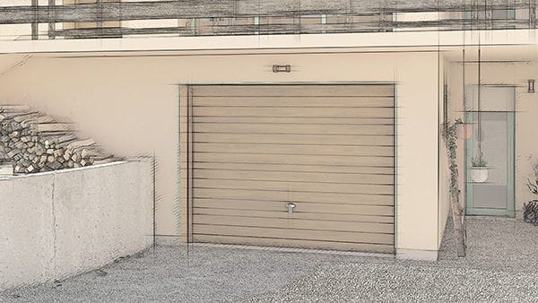 Une façade de maison des années 70