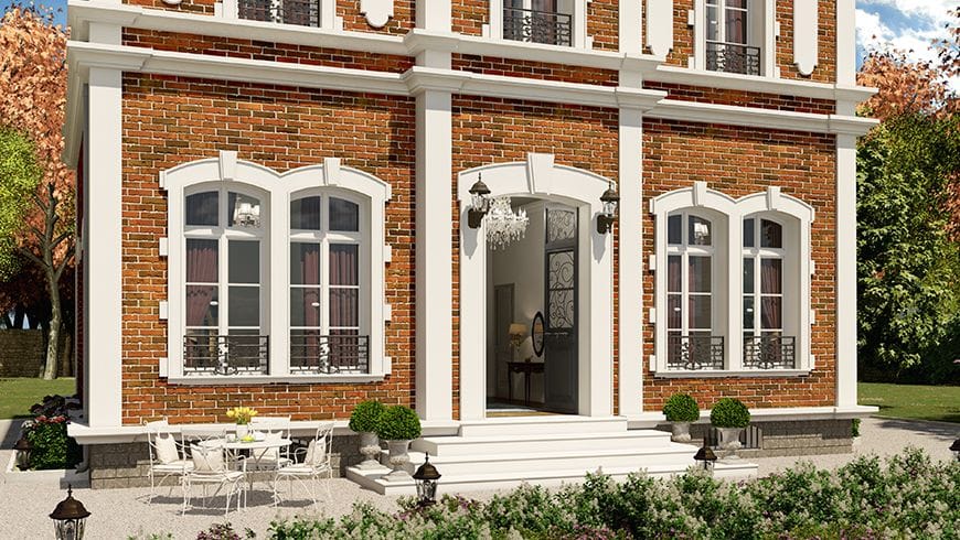 Une façade de maison de maître