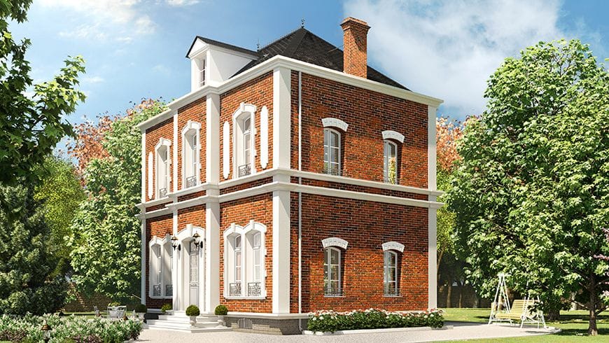 Une façade de maison de maître