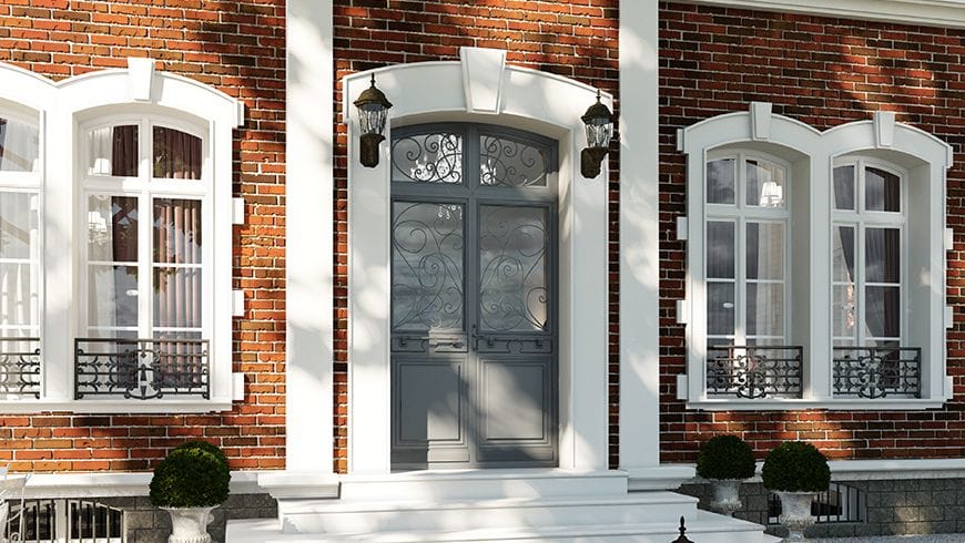 Une façade de maison de maître