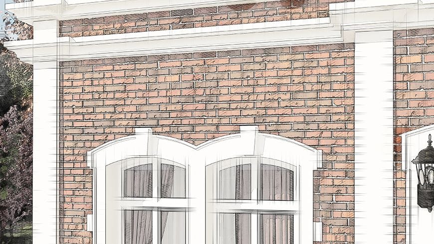 Une façade de maison de maître