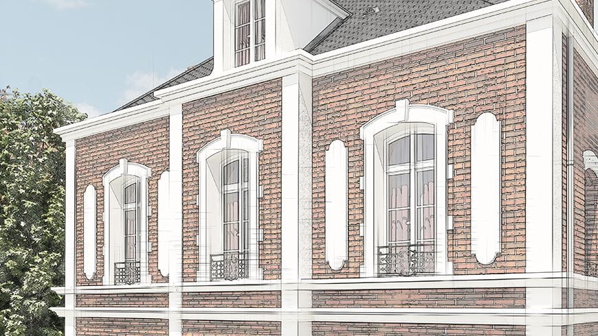 Une façade de maison de maître