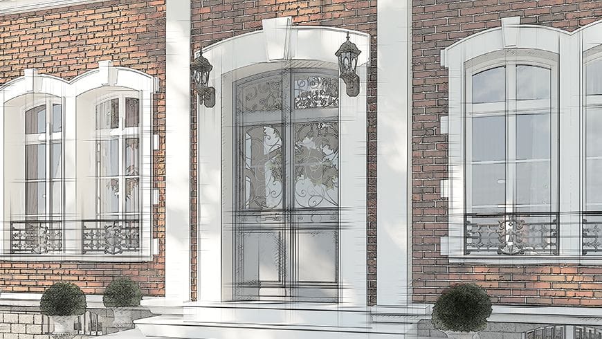 Une façade de maison de maître