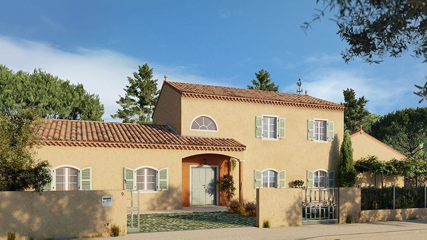 Une façade de maison provençale