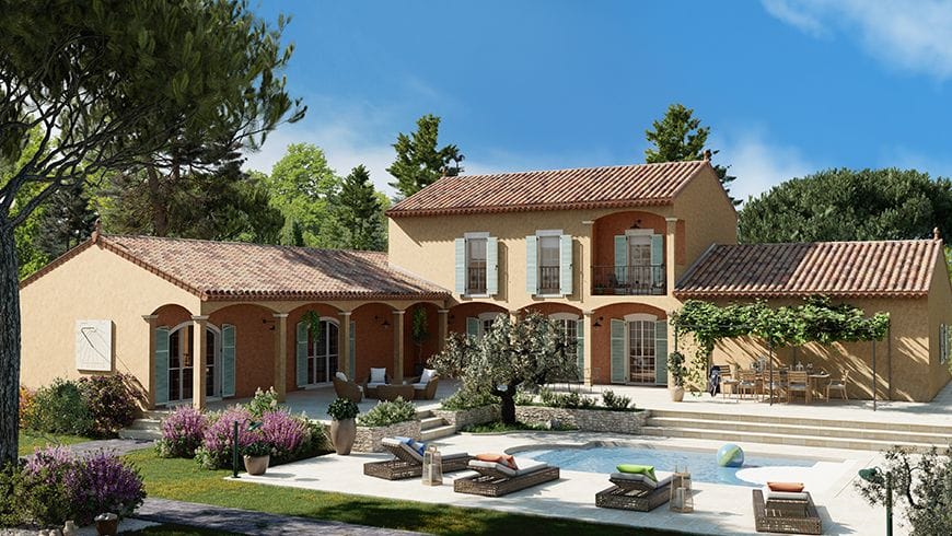 Une façade de maison provençale