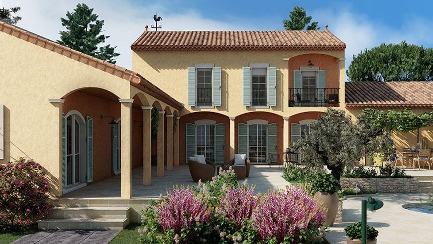 Une façade de maison provençale