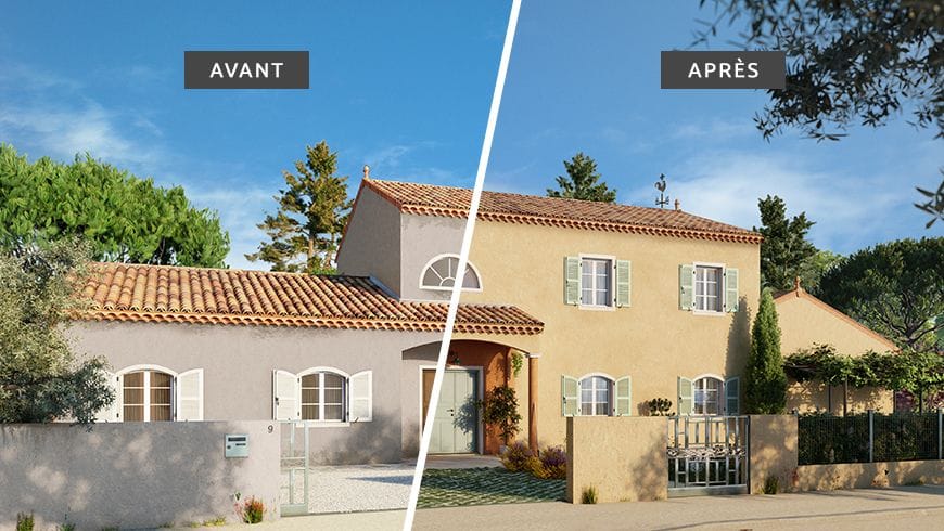 Une façade de maison provençale