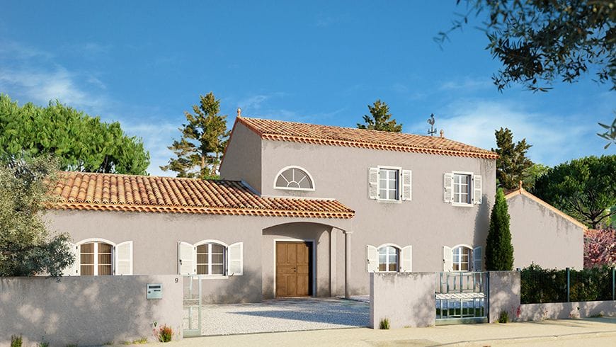 Façade de maison provençale, avant