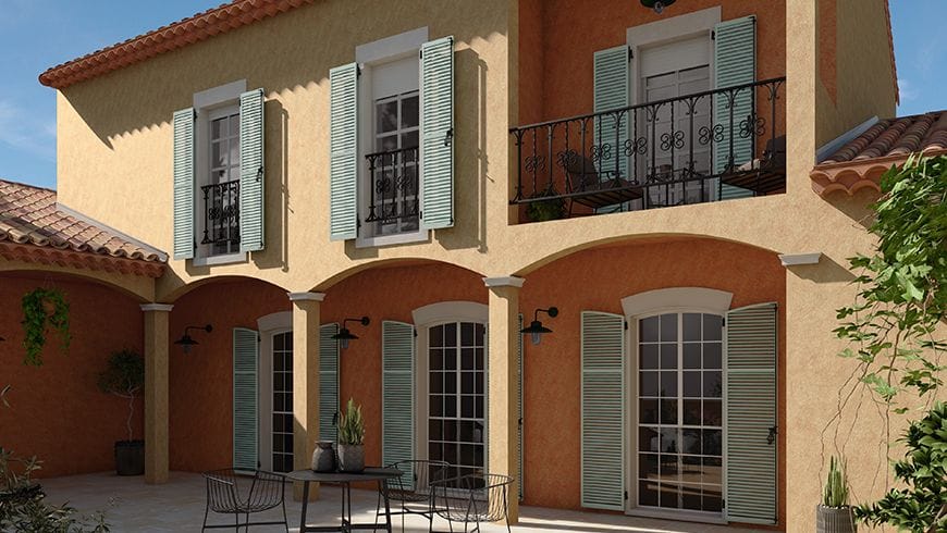 Une façade de maison provençale